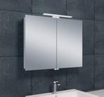 Luxe spiegelkast +Led verlichting 80x60x14cm, Nieuw, Verzenden