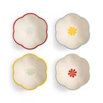 Set van 4 porseleinen kommen Ø12,5cm - Klevering Folk, Verzenden, Nieuw, Kom(men), Overige stijlen