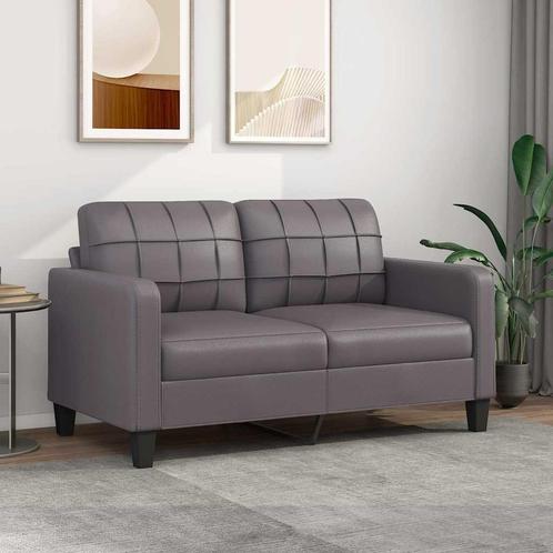 Tweezitsbank 140 cm grijs kunstleer - retourdeal - Stijlv..., Huis en Inrichting, Banken | Bankstellen, 150 tot 200 cm, 75 tot 100 cm