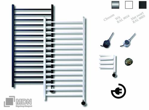 Sanicare electrische design radiator Qubic  126,4 x 60 cm. m, Doe-het-zelf en Verbouw, Verwarming en Radiatoren, Nieuw, Verzenden