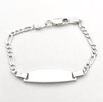 Zilveren Kinder naamplaat armband | 14,5 cm, Gebruikt, Zilver, Zilver, Verzenden