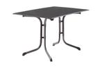 Sieger Boulevard klaptafel 120x80 cm -  Antraciet vivodur, Tuin en Terras, Verzenden, Nieuw, Rond, Overige materialen