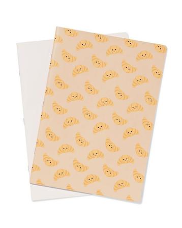 HEMA Schriften A4 ruiten 10x10cm croissants - 2 stuks beschikbaar voor biedingen