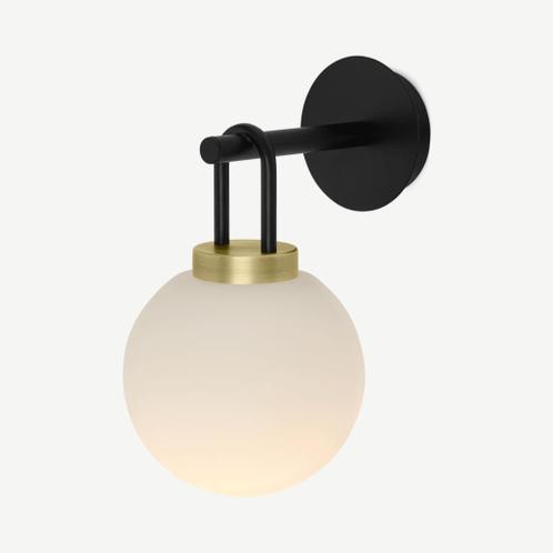 Afzonderlijk kanaal test ≥ Nyro wandlamp | zwart en antiek messing | MADE — Lampen | Wandlampen —  Marktplaats