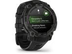 Garmin Instinct 3, 45mm, AMOLED, Zwart (Zwart), Verzenden, Zo goed als nieuw