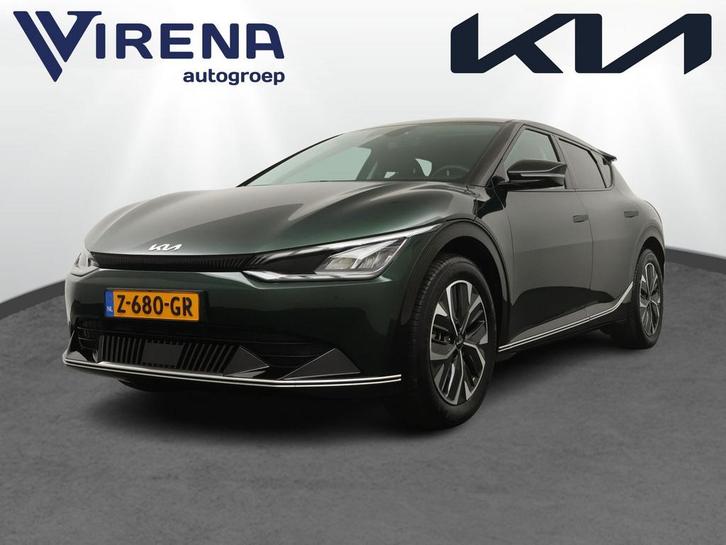 Zakelijke Lease |  Kia Ev6 Plus 77.4 kWh, Auto's, Kia, Onderhoudsboekje, Lease, Zwart, Automaat, SUV of Terreinwagen, Groen, A