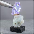 Kunstzinnige, heldere Amethistuil op Andes Opal- 440.44 g