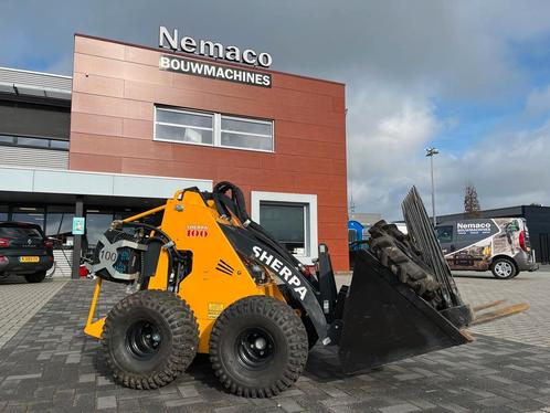 Gebruikte SHERPA 100 skidster compacte & krachtige minilader, Zakelijke goederen, Machines en Bouw | Kranen en Graafmachines, Wiellader of Shovel