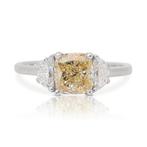 Ring Witgoud Diamant  (Natuurlijk) - Diamant