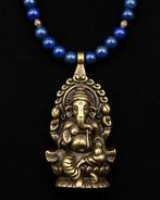 Lapis lazuli - Boeddhistische ketting - God Ganesh -