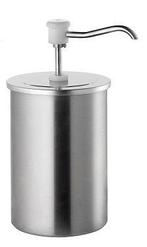 Sauspomp met RVS container | BCMK drukknopdispenser | 3L, Zakelijke goederen, Horeca | Keukenapparatuur, Verzenden, Nieuw in verpakking