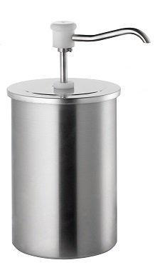 Sauspomp met RVS container | BCMK drukknopdispenser | 3L, Zakelijke goederen, Horeca | Keukenapparatuur, Verzenden