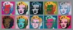 Kunstdruk Andy Warhol - Ten Marilyns 1967 134x56cm, Huis en Inrichting, Woonaccessoires | Schilderijen, Tekeningen en Foto's, Verzenden