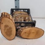 Boomstamschijf Houten Schijf ovaal Eik ca. 25-30 cm Per Stuk, Hobby en Vrije tijd, Knutselen, Ophalen of Verzenden, Nieuw