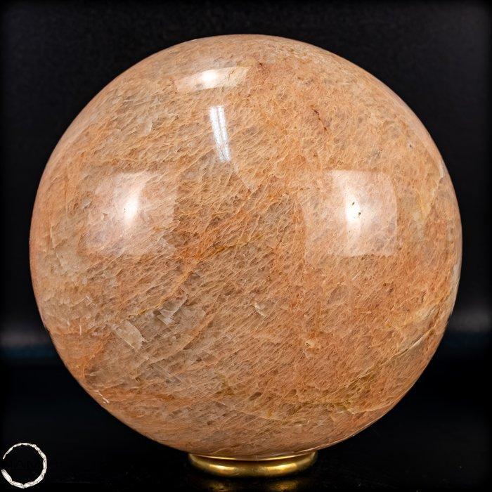 Zeldzame topkwaliteit perziken maansteen sprankelend Bol-, Verzamelen, Mineralen en Fossielen