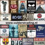 Metalen wandborden reclameborden cafe bar decoratie mancave, Ophalen of Verzenden, Nieuw