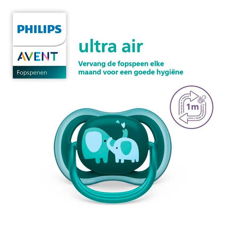 Philips Avent Ultra Air 18+M SCF349/19 Fopspeen, Kinderen en Baby's, Babyvoeding en Toebehoren, Nieuw, Verzenden