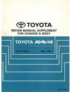 1997 TOYOTA RAV4 CHASSIS EN CARROSSERIE WERKPLAATSHANDBOEK, Auto diversen, Handleidingen en Instructieboekjes