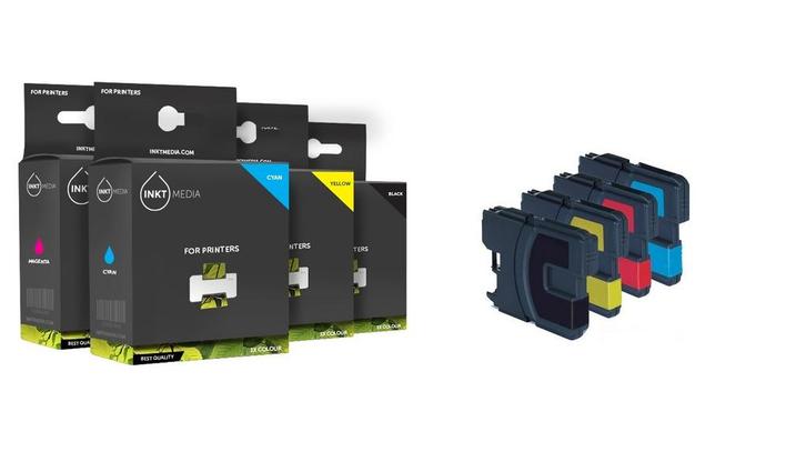 Huismerk Cartridge Set t.v.v. Brother LC-1100/980 serie, Computers en Software, Printerbenodigdheden, Cartridge, Nieuw