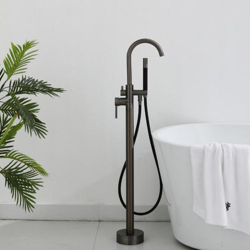 Vrijstaande Badkraan BWS Exclusive Pro Mat Zwarte Handdouche, Doe-het-zelf en Verbouw, Sanitair, Kraan, Nieuw, Ophalen of Verzenden