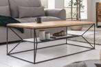 Massief houten salontafel ARCHITECTURE 110cm geolied eiken, Huis en Inrichting, Tafels | Salontafels, Ophalen of Verzenden, Nieuw