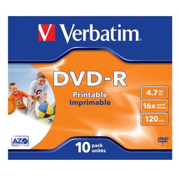 Verbatim DVD-R Wide Inkjet Printable discs in