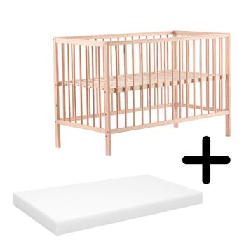 Cabino Baby Bed Mees Naturel 60 x 120 cm Met Matras beschikbaar voor biedingen