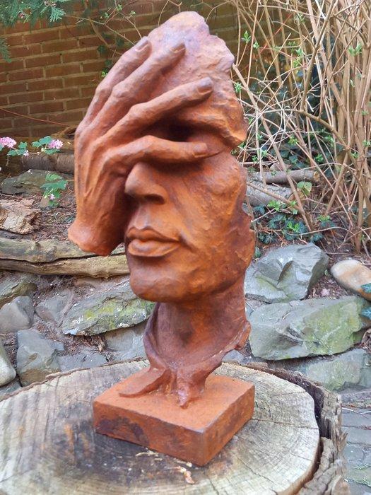 sculptuur, In Gedachte - 30 cm - Gietijzer, Antiek en Kunst, Curiosa en Brocante