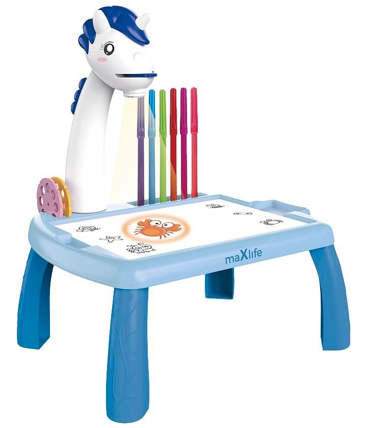 Maxlife Blauw Eenhoorn Projector / Tekentafel, Kinderen en Baby's, Speelgoed | Babyspeelgoed, Nieuw, Verzenden