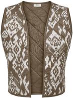 JDY JDYTIGER WAISTCOAT WVN Dames Gilet - Sepia Tint Ikat Cre, Kleding | Dames, Verzenden, Nieuw