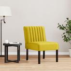 vidaXL Stoel fluweel geel, Huis en Inrichting, Fauteuils, Verzenden, Nieuw