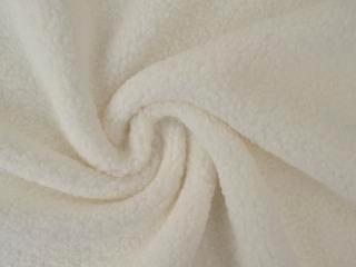 Teddy bont stof – Wit, Hobby en Vrije tijd, Stoffen en Lappen, 120 cm of meer, 200 cm of meer, Wit, Nieuw, Polyester, Ophalen of Verzenden