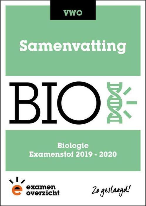 ExamenOverzicht   Samenvatting Biologie VWO 9789492981189, Boeken, Techniek, Zo goed als nieuw, Verzenden