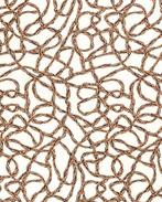 Viscose Twill Touw Gebroken Wit, Nieuw, Wit