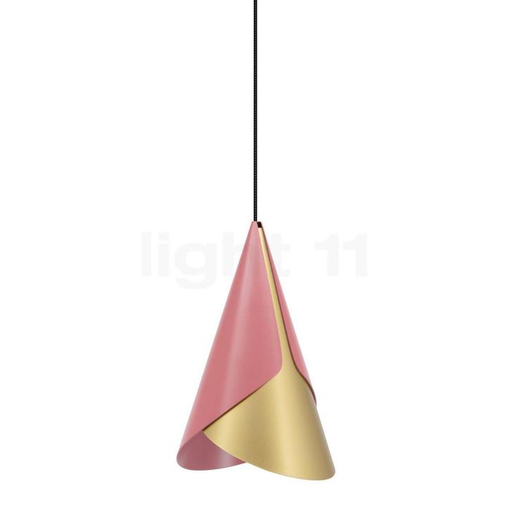 Umage Cornet Hanglamp, roze/messing - plafondkapje conisch -, Huis en Inrichting, Lampen | Hanglampen, Nieuw, Verzenden
