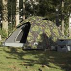 vidaXL Koepeltent 3-persoons waterdicht camouflage, Caravans en Kamperen, Nieuw, Tot en met 2