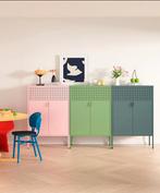 Archiefkast - Kantoorkast - Metalen kast met deuren - Roze -, Huis en Inrichting, Kasten | Lockerkasten, Verzenden, Zo goed als nieuw