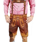 Lederhosen 100% leder gewaxt, Verzenden, Nieuw, Feestartikel