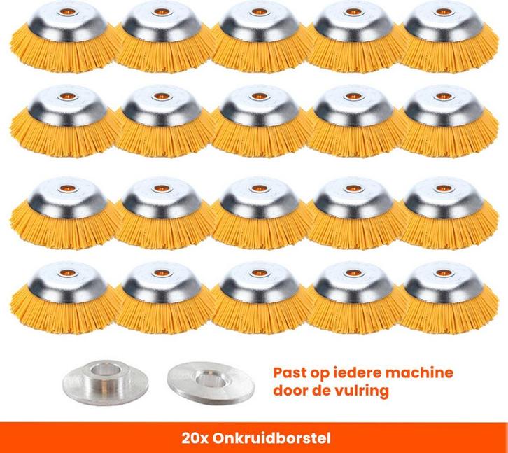 Set van 20 Stuks! Kibani Nylon Onkruidborstel 20 MM -, Tuin en Terras, Onkruidbranders, Nieuw