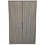 Roldeurkast 4 legborden 120x47x195 cm grijs, inclusief 2, Huis en Inrichting, Kasten | Stellingkasten, Ophalen of Verzenden, Gebruikt