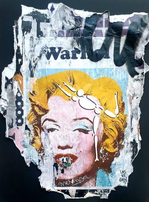Jerome Mesnager et Lasveguix - Fragment POP Marilyn, Antiek en Kunst, Kunst | Schilderijen | Modern
