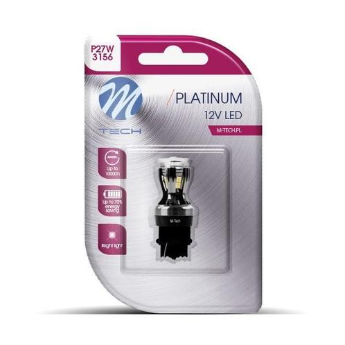 M-Tech Platinum LED P27W 12V - 14x Led diode - Canbus - Wit, Auto-onderdelen, Verlichting, Nieuw, Alfa Romeo, Amerikaanse onderdelen