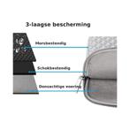 Laptop Sleeve 13 inch diamant look grijs, Computers en Software, Laptophoezen, Ophalen of Verzenden, Nieuw, PCM Neutraal