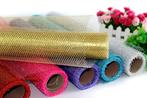 Decomesh met glitter 50 cm. rol 5 yard - rood  c, Hobby en Vrije tijd, Knutselen, Ophalen of Verzenden, Nieuw