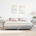 vidaXL Bedframe zonder matras 180x200 cm spaanplaat grijs, Eenpersoons, Verzenden, Nieuw, 80 cm