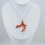 Bloedkoraal - Zilver - Ketting met hanger - Ramo Corallo