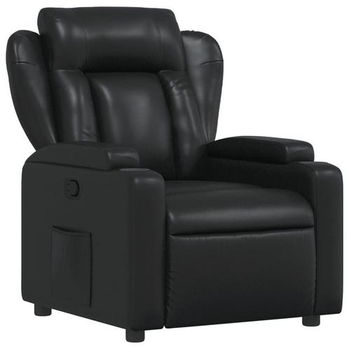 Zwarte Relaxfauteuil Kunstleer - Goedkope Retourdeal!, Huis en Inrichting, Fauteuils, 75 tot 100 cm, 75 tot 100 cm, Nieuw, Ophalen of Verzenden