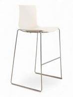 Arper Catifa 46 design barkruk, slede model, wit-chrome,..., Huis en Inrichting, Stoelen, Ophalen of Verzenden, Nieuw
