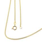 Gouden gourmet schakel ketting | 42 cm (schakelketting), Sieraden, Tassen en Uiterlijk, Kettingen, Ophalen of Verzenden, Gebruikt