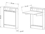 Opklapbare Eettafel - Stijlvol Eiken Design -, Verzenden, Nieuw